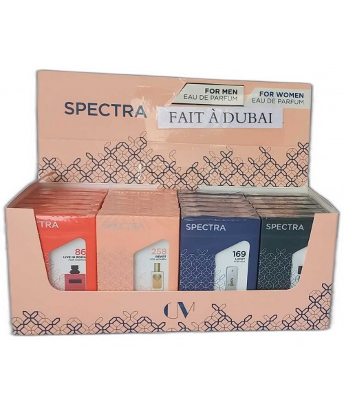Spectra Pocket Perfumes Display (24 x 18 ml) (#86/258/169/157)