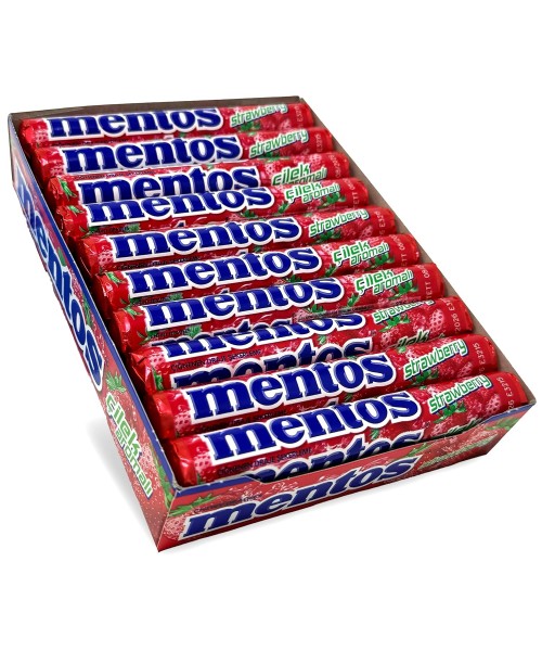 Mentos Chewy Dragees - Strawberry (20 x 37.5 g)