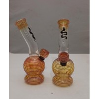 Water Pipe - 7" Fumed w/Snake