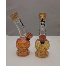 Water Pipe - 7" Fumed w/Snake
