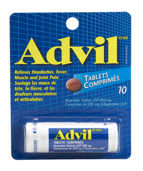 Advil Tube - Ibuprofen (10 Tablets x 200 mg)
