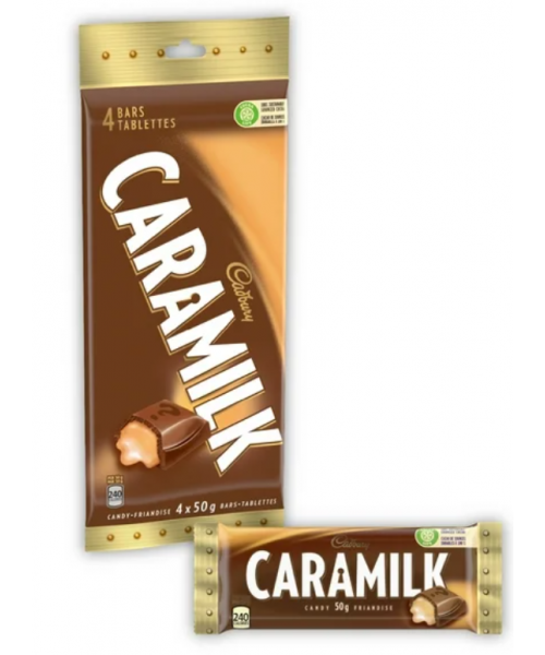 Cadbury Caramilk (4 Bars x 50 g)