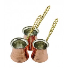3 Piece Copper Coffee Warmer Set