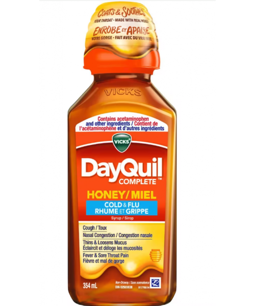 NyQuil Cold & Flu Relief Liquid 354 ml - Complete Honey
