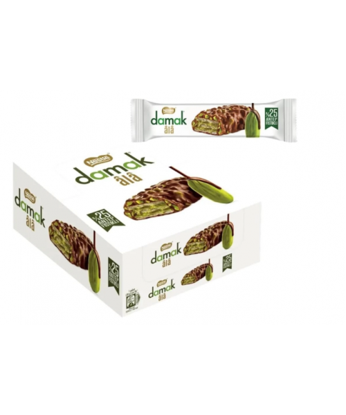 Nestle Damak ALA Chocolate Bar w/Pistachio (12 x 30 g) Nestle Damak ALA Chocolate Bar w/Pistachio (12 x 30 g)
