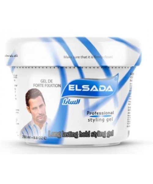ELSADA Professional Hair Styling Gel - Blue (12 x 250 ml)