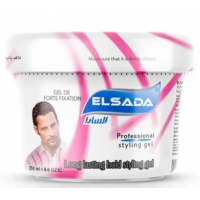 ELSADA Professional Hair Styling Gel - Pink (12 x 250 ml)