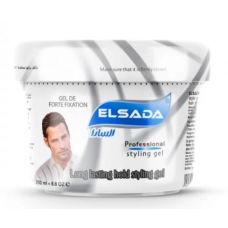 ELSADA Professional Hair Styling Gel - Silver (12 x 250 ml)