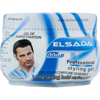 ELSADA Professional Hair Styling Gel - Blue (12 x 500 ml)