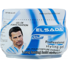 ELSADA Professional Hair Styling Gel - Blue (12 x 500 ml)