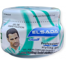 ELSADA Professional Hair Styling Gel - Green (12 x 500 ml)