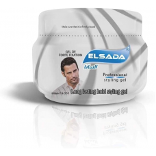 ELSADA Professional Hair Styling Gel - Silver (12 x 500 ml)