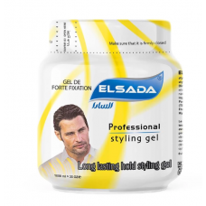 ELSADA Professional Hair Styling Gel - Yellow (12 x 500 ml)