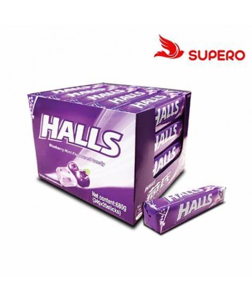 Halls Relief - Blueberry (20 x 34 g)