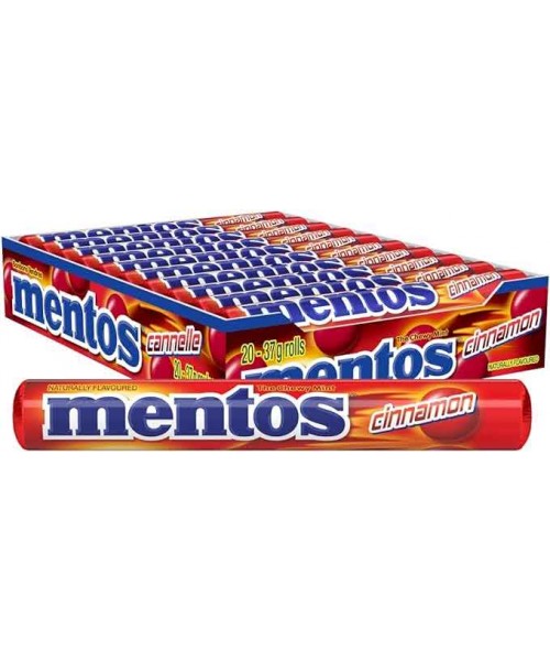 Mentos Chewy Dragees - Cinnamon (20 x 37.5 g)