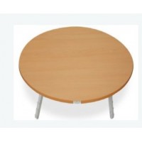 Serving Round Table (90 cm) - Wooden Color (2) Serving Round Table (90 cm) - Wooden Color (2)