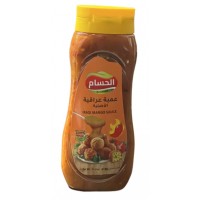 Al Hussam Hot Mango (Amba) Sauce Squeeze Bottle (12 x 419 g)