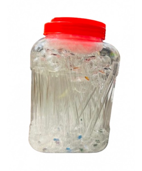 4" Clear Oil Pipe (84 pcs/Jar)