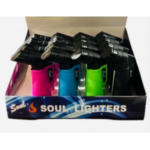 3" Mini Soul Torch Lighters - Rubber (Display of 16)