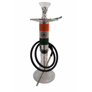 23" India Flag Hookah