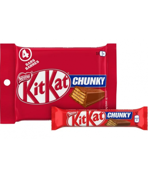 KitKat CHUNKY Chocolate (4 Bars x 49 g)