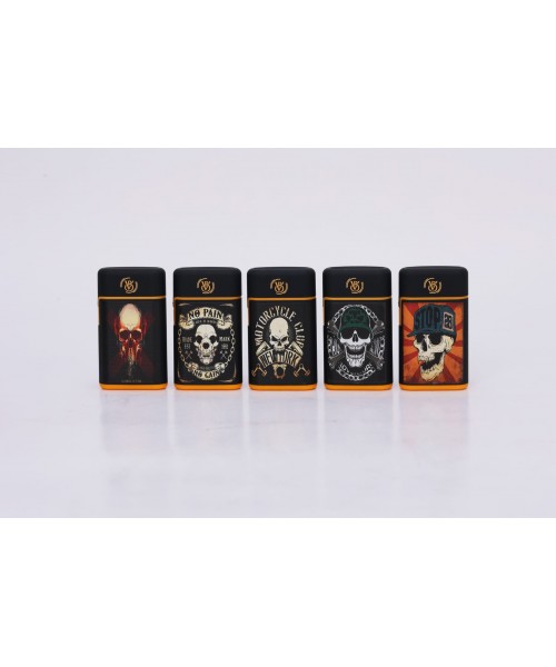 3" Mini Torch Lighters - Skull Theme (Display of 25)
