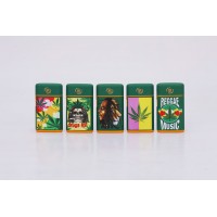 3" Mini Torch Lighters - Leaf Theme (Display of 25)