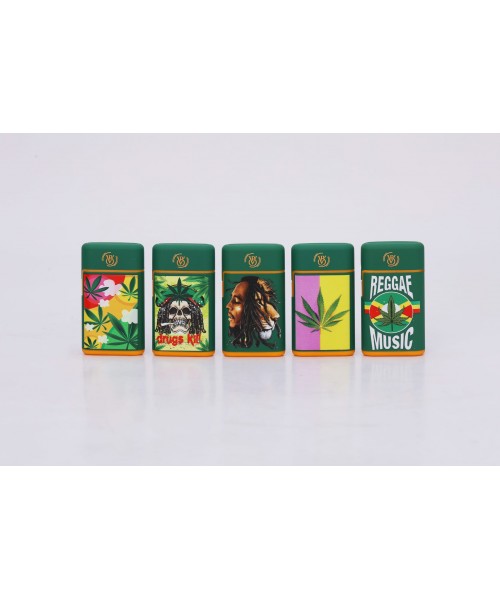 3" Mini Torch Lighters - Leaf Theme (Display of 25)