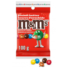 M&M'S Peanut Butter Chocolate Candies (12 x100 g) (RED)
