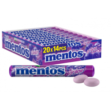 Mentos Chewy Dragees - Grape (20 x 37.5 g)