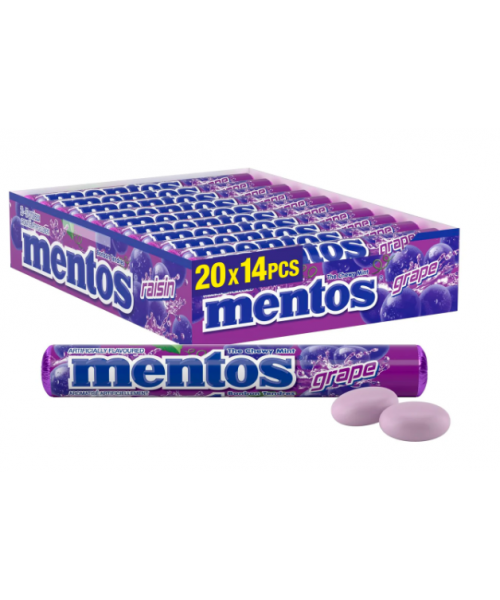 Mentos Chewy Dragees - Grape (20 x 37.5 g)