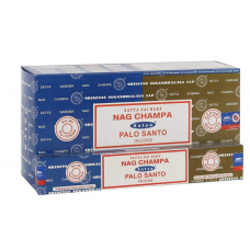 Incense - Satya Combo Pack Nag Champa & Palo Santo 16g (Box of 12) Incense - Satya Combo Pack Nag Champa & Palo Santo 16g (Box of 12)