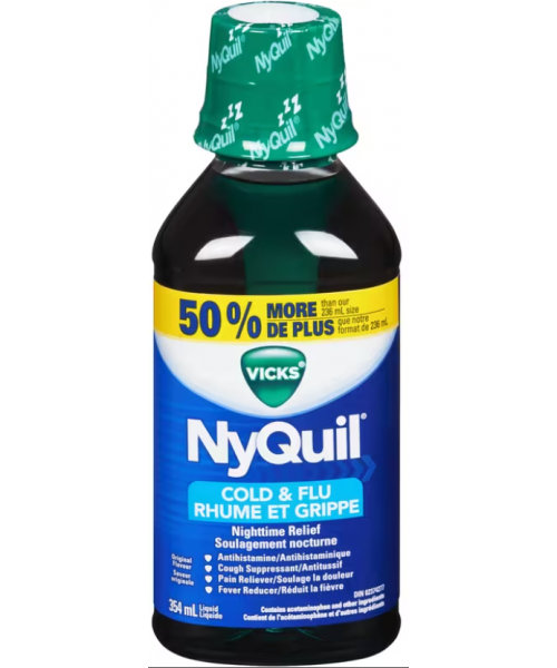 NyQuil Cold & Flu Relief Liquid 354 ml - Original