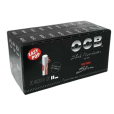 OCB Filters Black Premium Extra Slim Stick (20 x 120 Units)