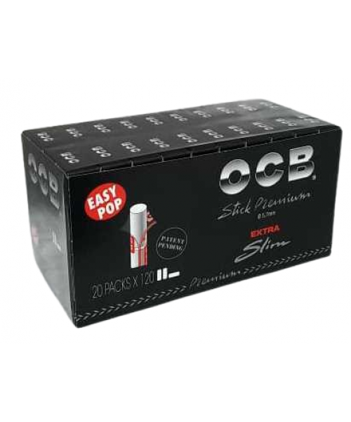OCB Filters Black Premium Extra Slim Stick (20 x 120 Units)