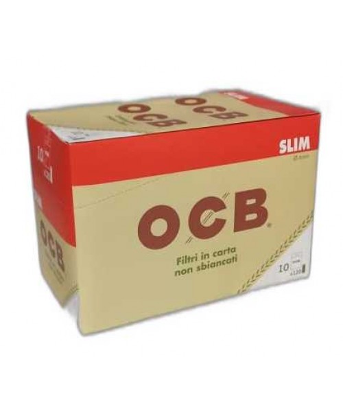 OCB Filters Organic Slim Tips (10 Bags x 120 Units)