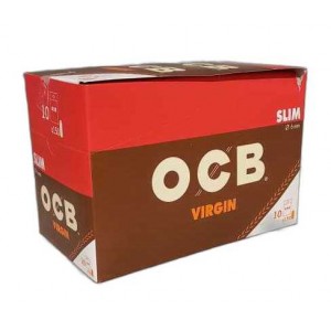 OCB Filters Virgin Unbleached Slim Tips (10 x 150 Units)