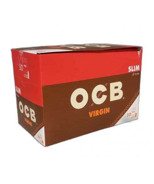 OCB Filters Virgin Unbleached Slim Tips (10 x 150 Units)