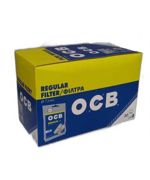 OCB Filters Regular Tips (30 Bags x 100 Units)