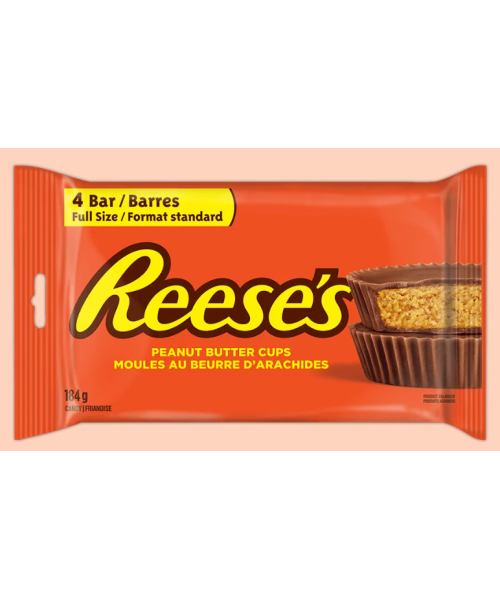 Reese's Milk Chocolate Peanut Butter Cups (4 Bars 4 x 184 g)