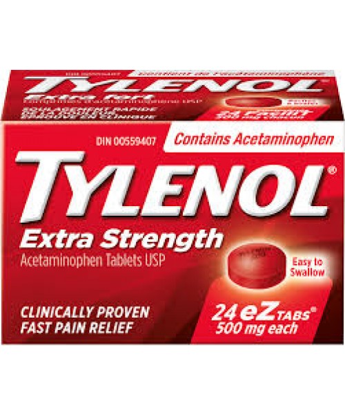 Tylenol Extra Strength (24 eZtabs x 500 mg)