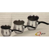 3 Piece Stainless Coffee Warmer Set without Lid