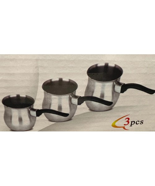 3 Piece Stainless Coffee Warmer Set without Lid