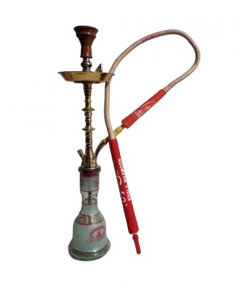 Khalil Ma'moon Hookah - 30" Double Candle Stick Gold (Saudi)