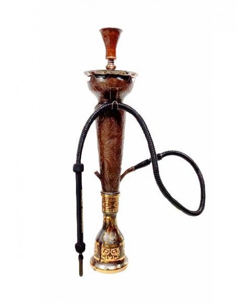 Khalil Ma'moon Style Hookah - 34" Dana Ice Copper