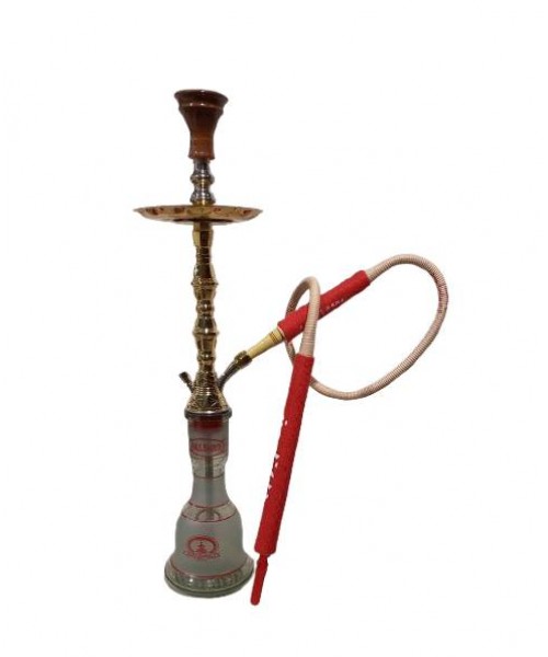 Khalil Ma'moon Hookah - 31" Double Star Gold (Kuwaiti)