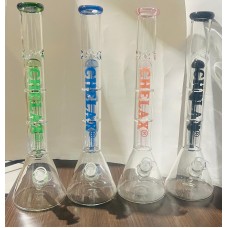 Water Pipe - 19" Chelax w/Triple Percolators