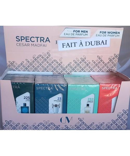 Spectra Pocket Perfumes Display (24 x 18 ml) (#225/23/232/234)
