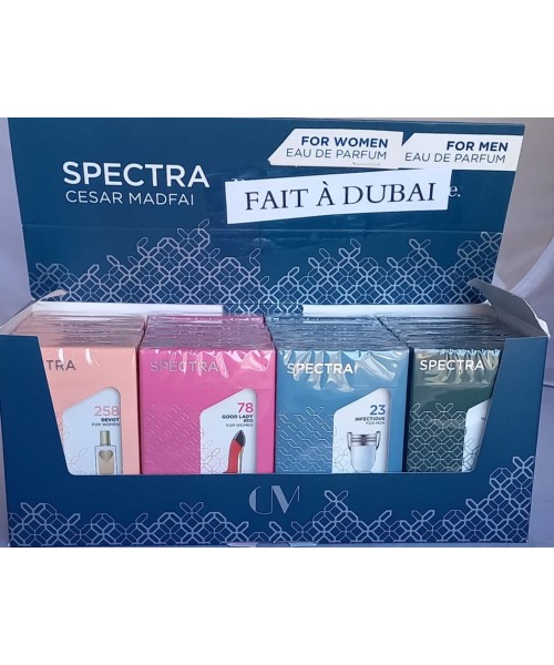 Spectra Pocket Perfumes Display (24 x 18 ml) (#258/78/23/161)