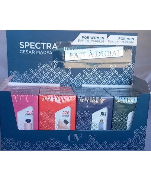 Spectra Pocket Perfumes Display (24 x 18 ml) (#252/278/193/161)